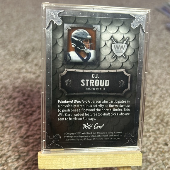 CJ Stroud Wild Card Matte # 111/200 Rookie Card Houston Card Football NFL Card - Picture 5 of 5